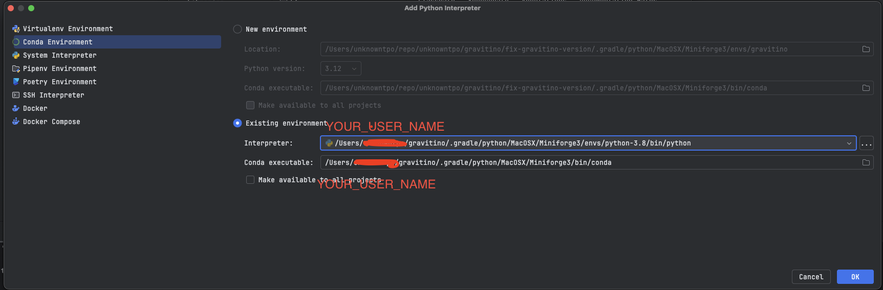 Configure conda_env